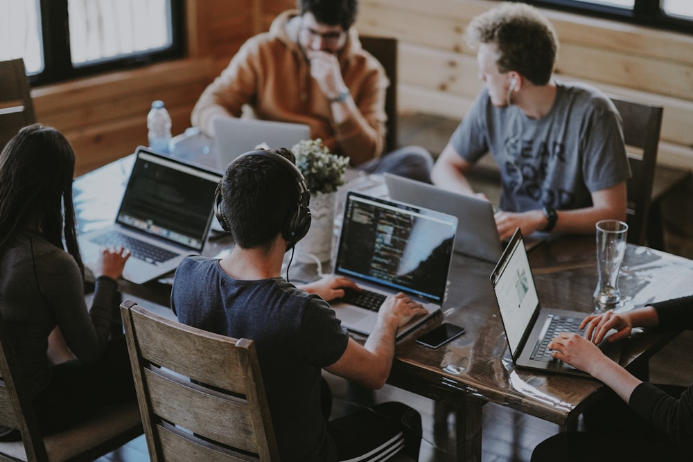 Development team collaborating